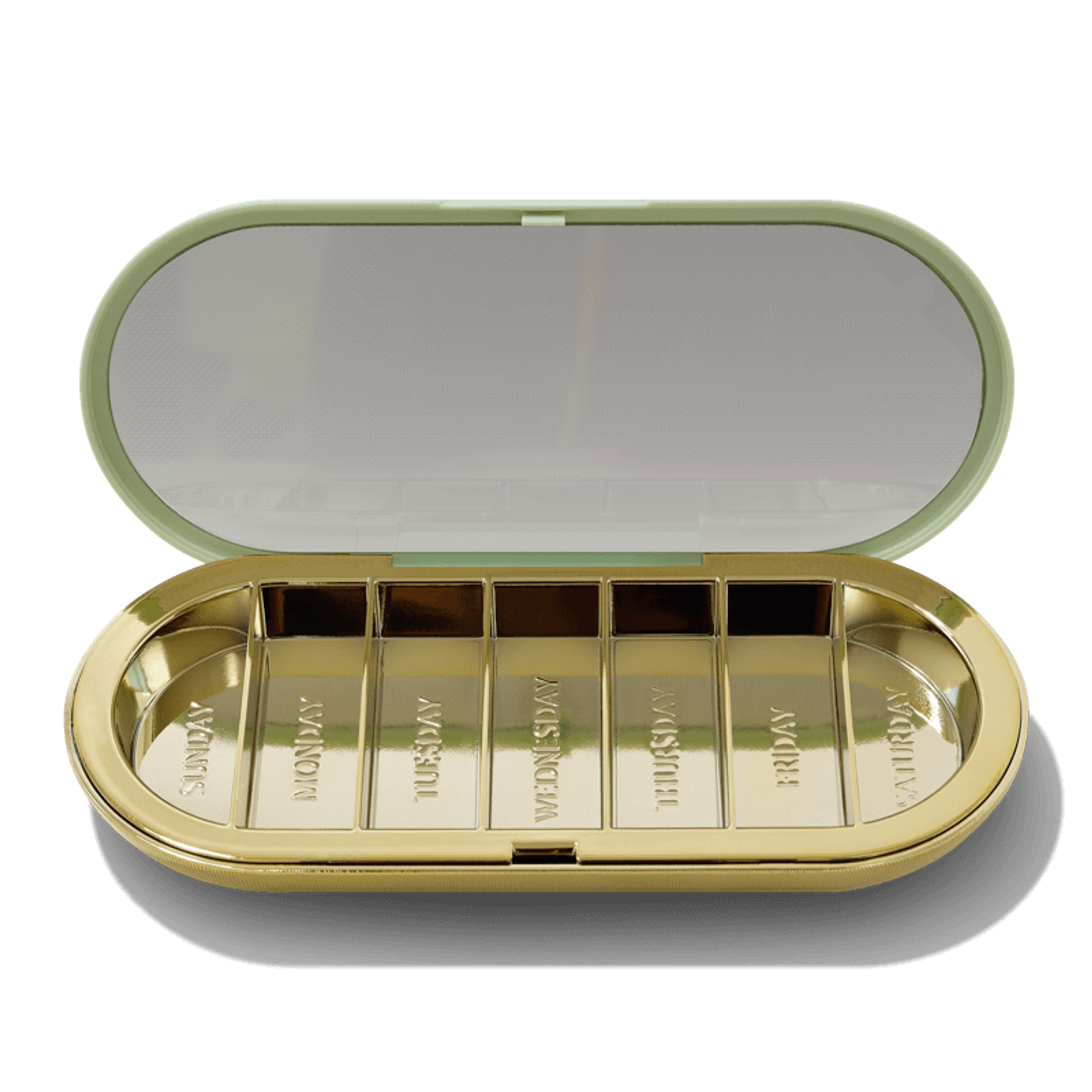 7-Day Pill Compact - Green