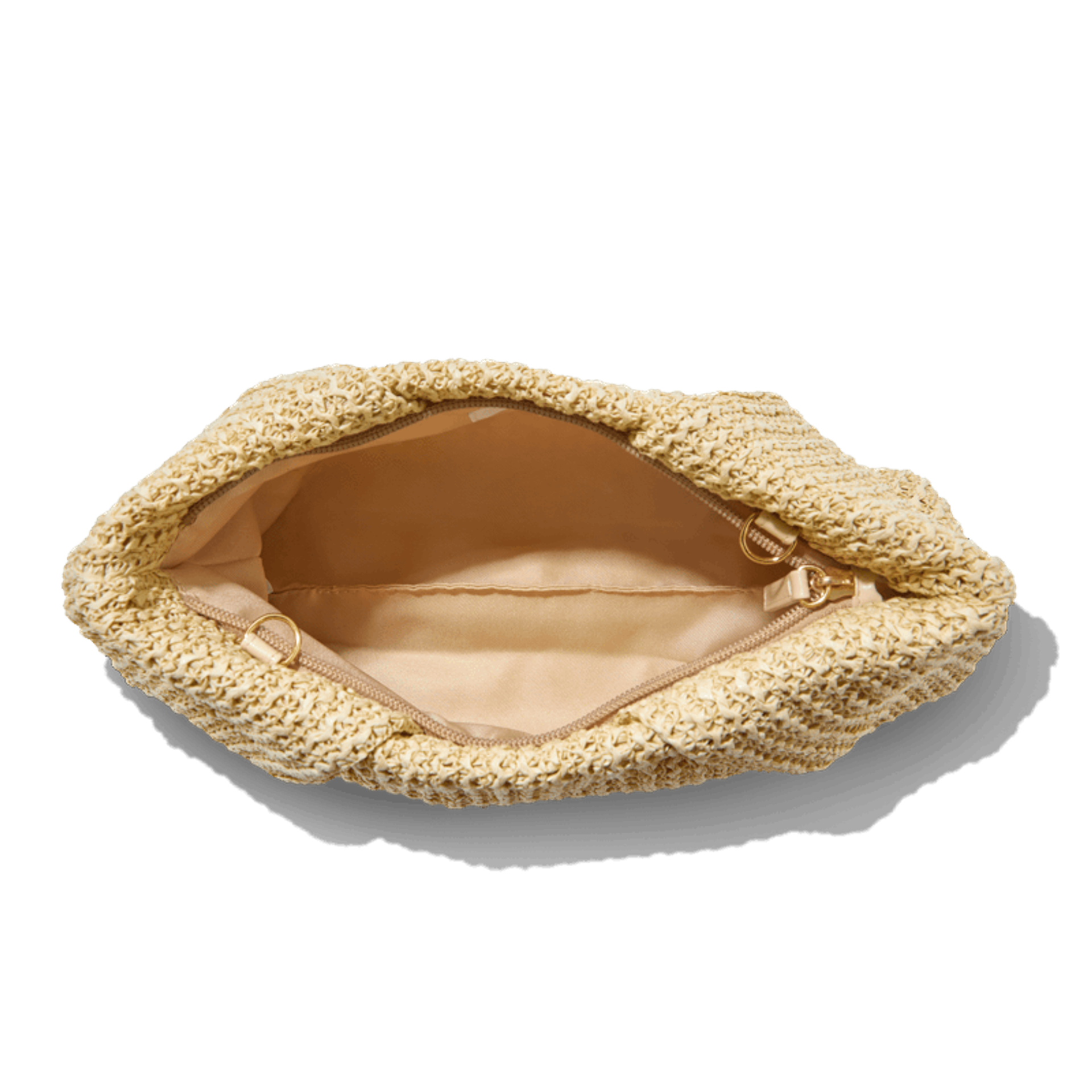 Oversized Raffia Clutch
