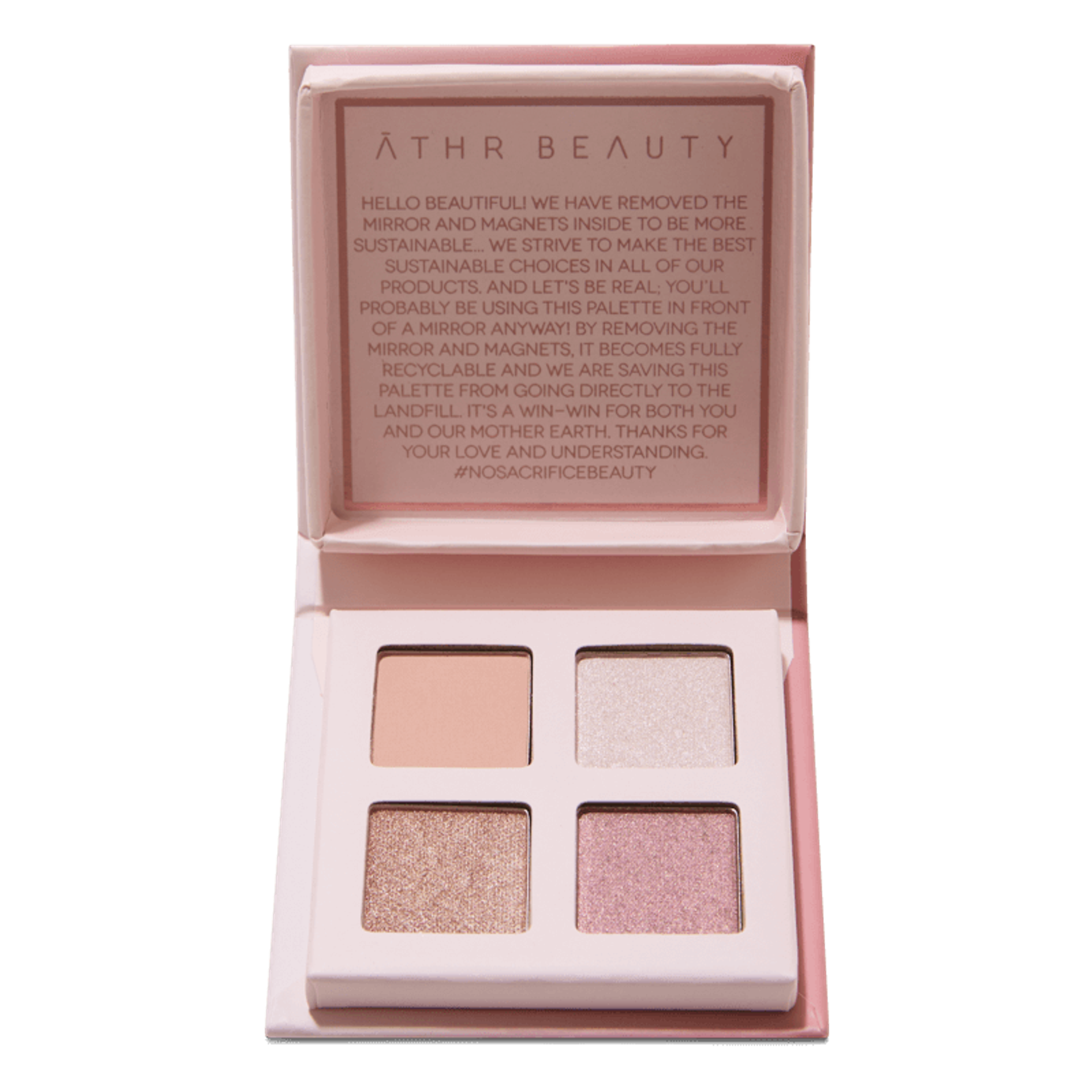 Rose Quartz Crystal Eyeshadow Quad