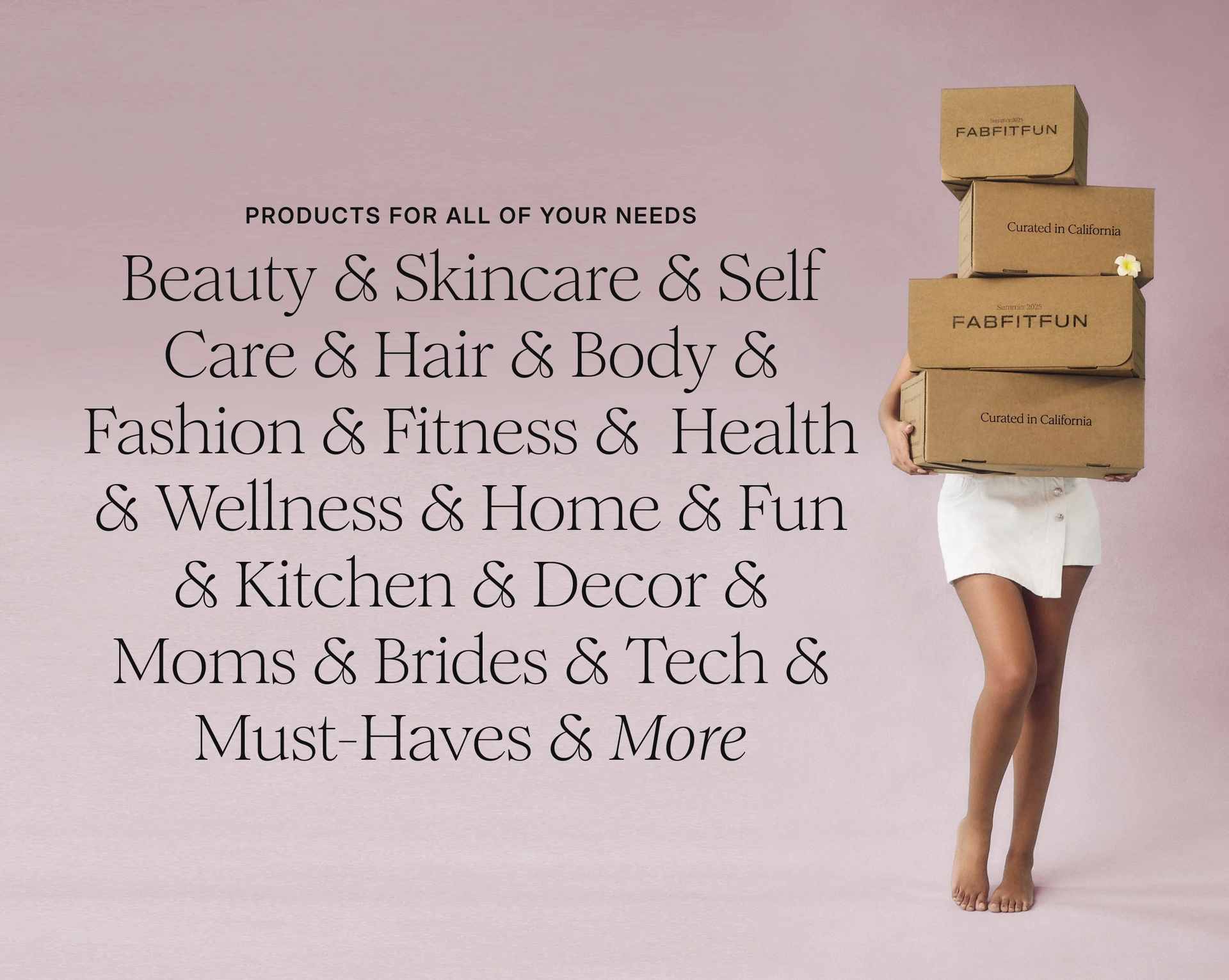 Product categories in every box