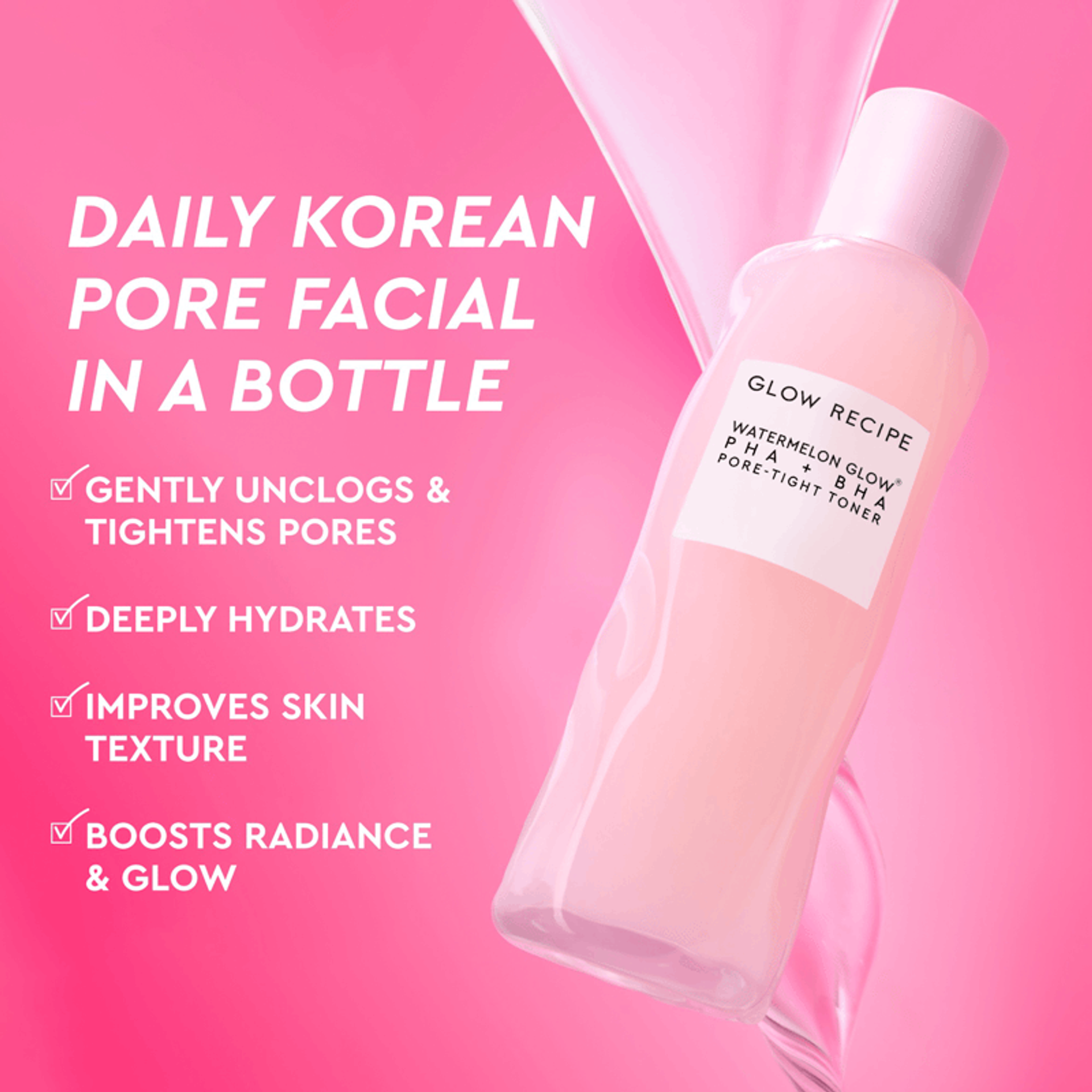 Watermelon Glow PHA + BHA Pore-Tight Toner