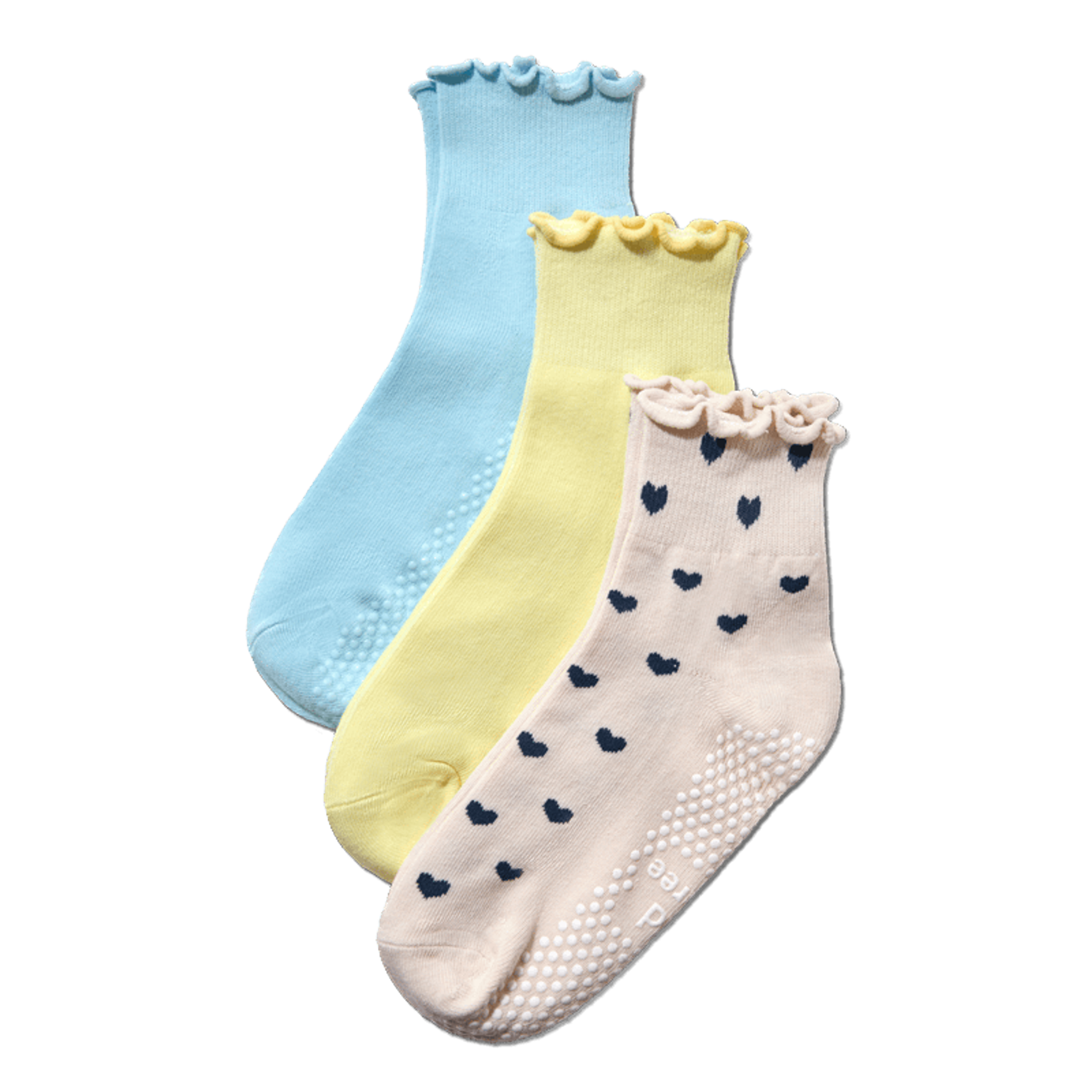 3 Pack Ruffle Pilates Socks