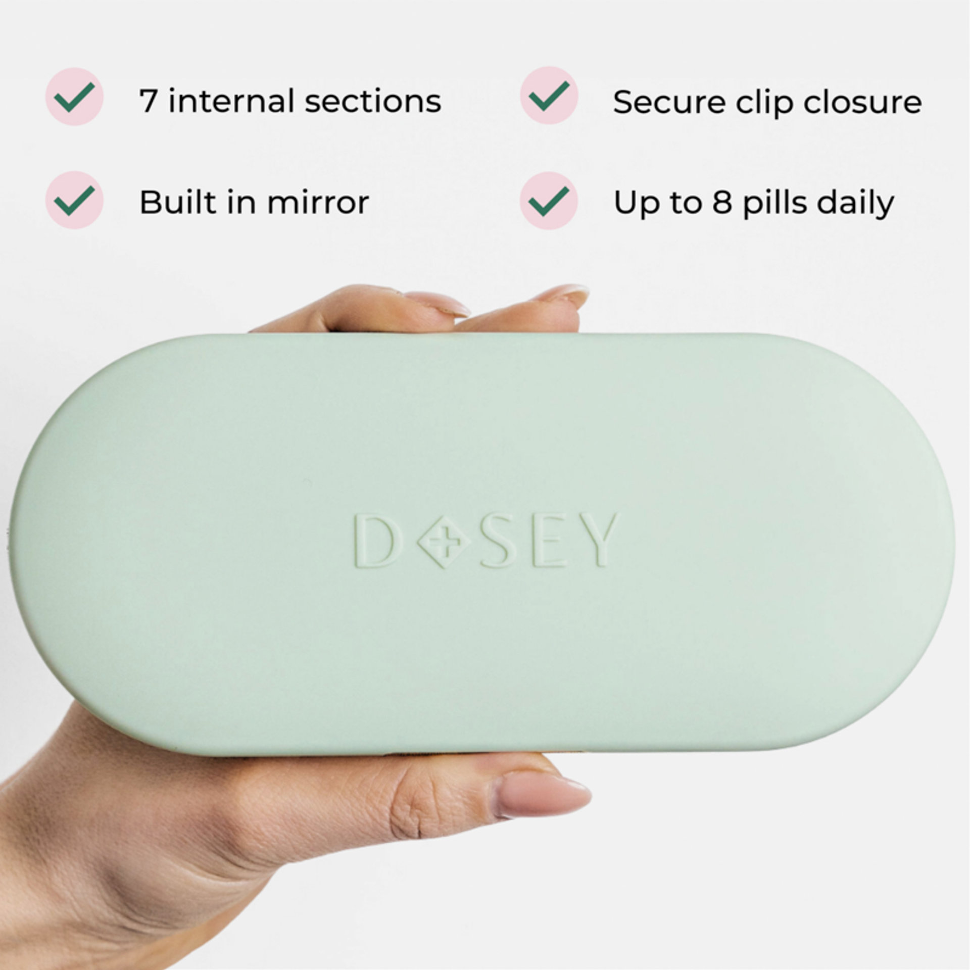 7-Day Pill Compact - Green