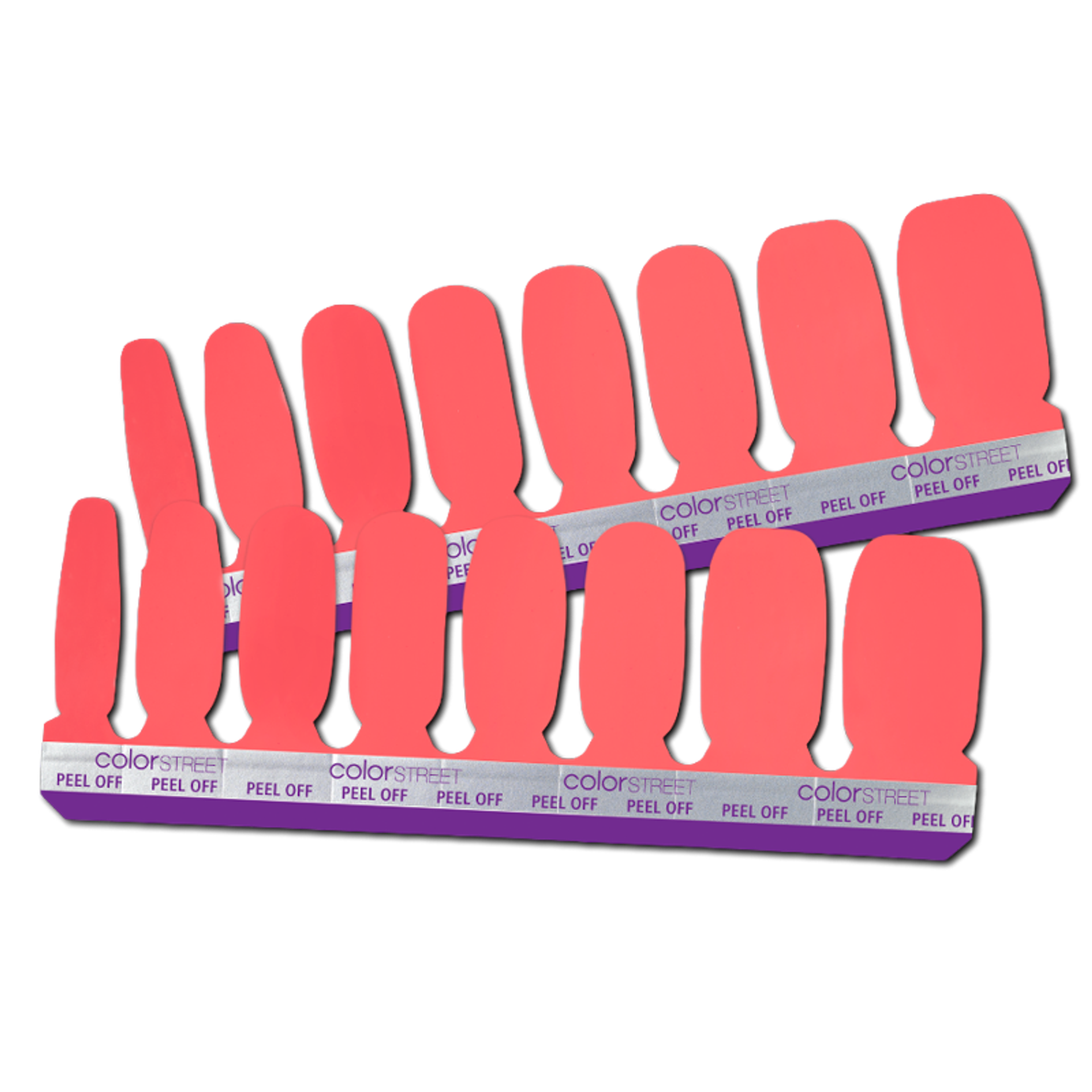 Bundle of Double-Ended Nail Polish Strips in Peach Tea & Toffee Nut