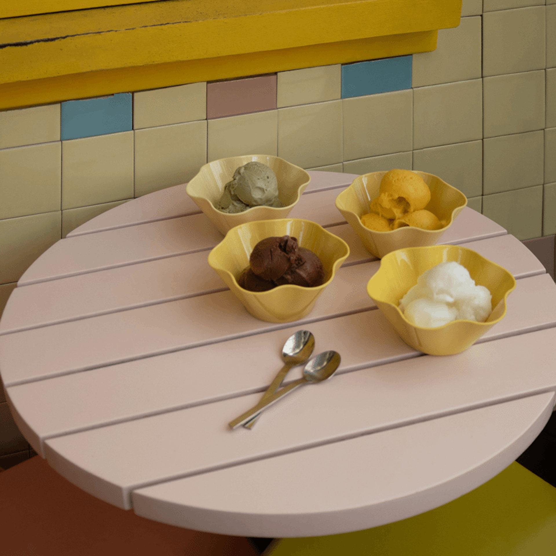 Melamine Floral Bowls