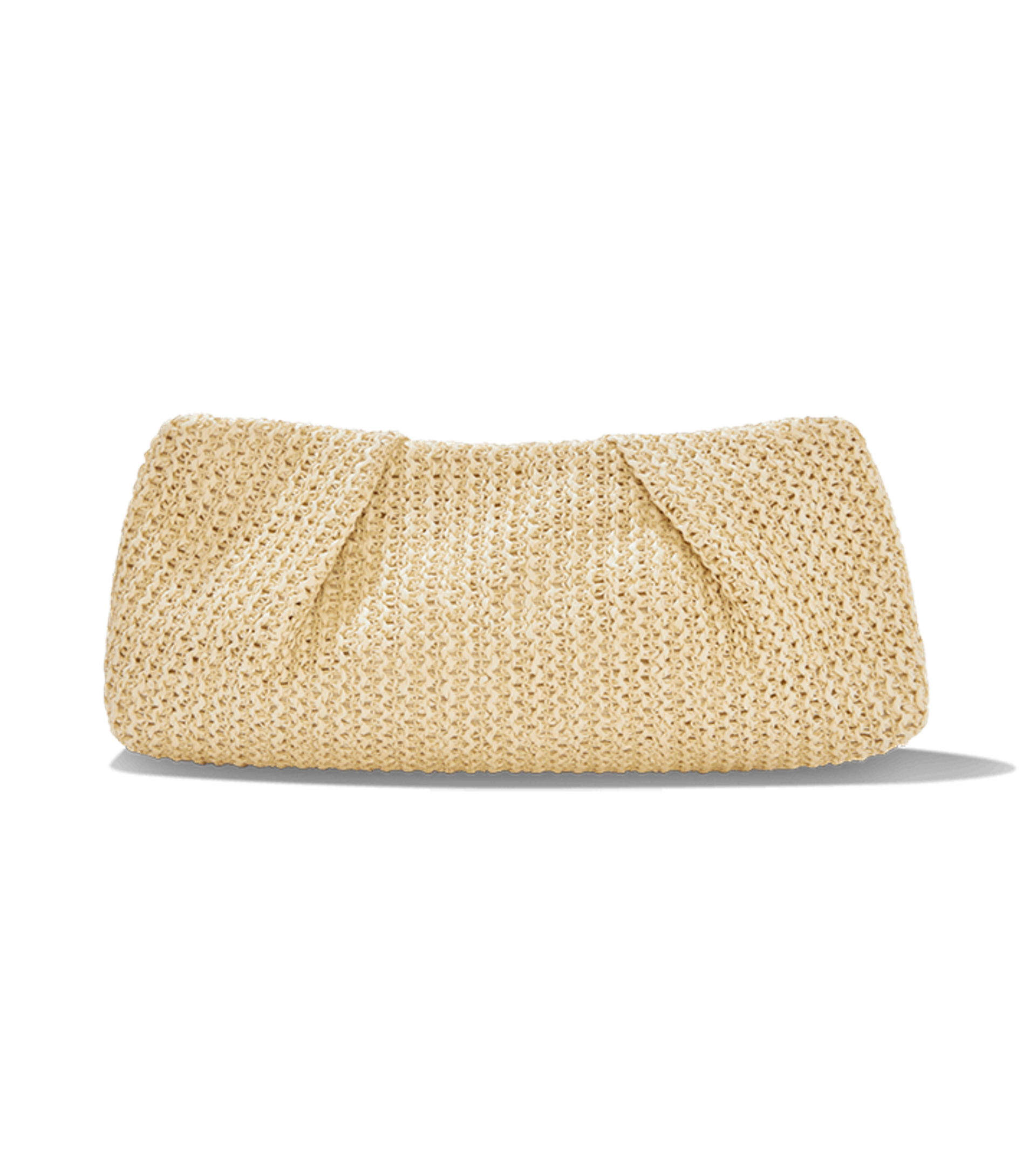 Oversized Raffia Clutch