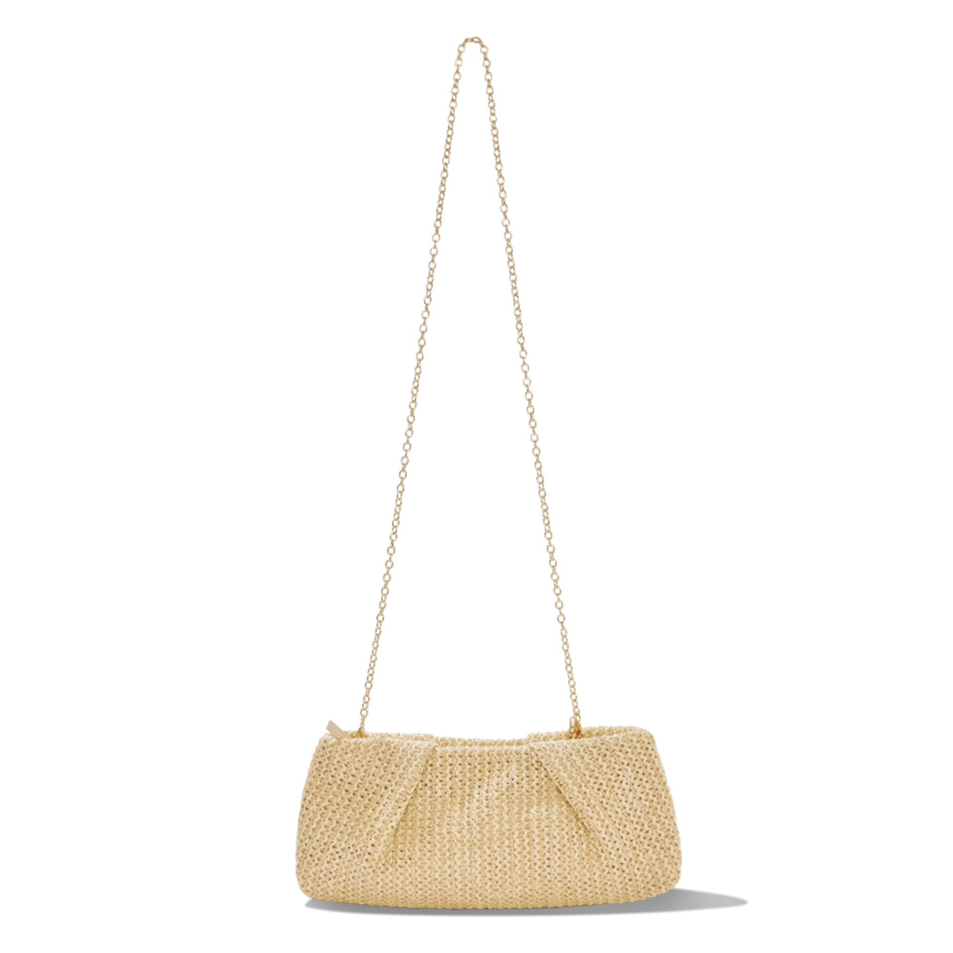 Oversized Raffia Clutch