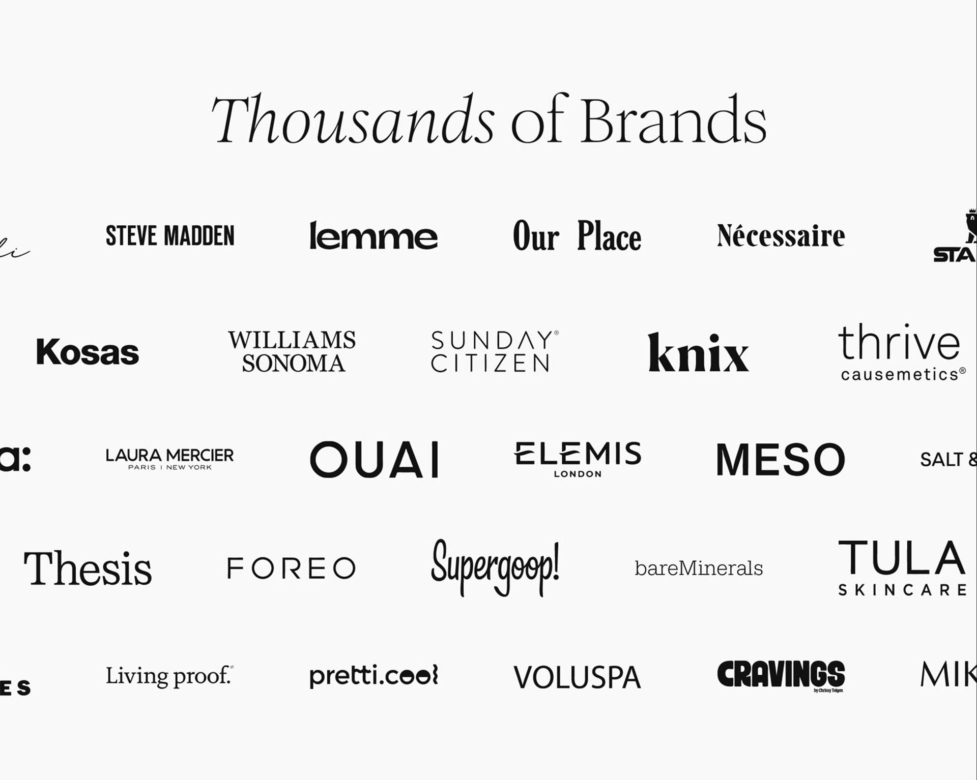 Featured brands in every box