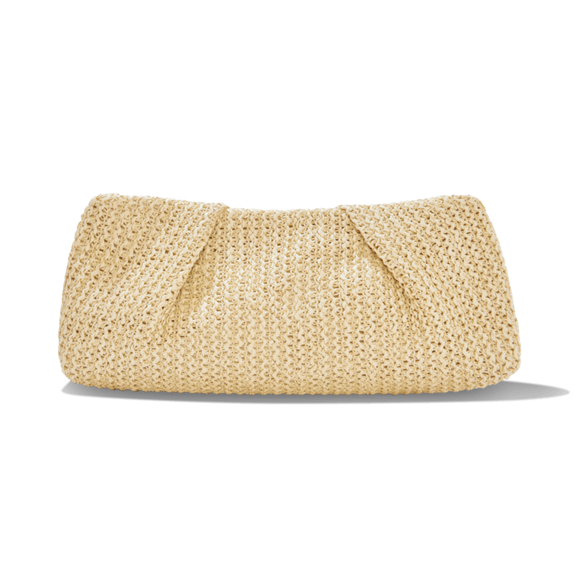 Oversized Raffia Clutch