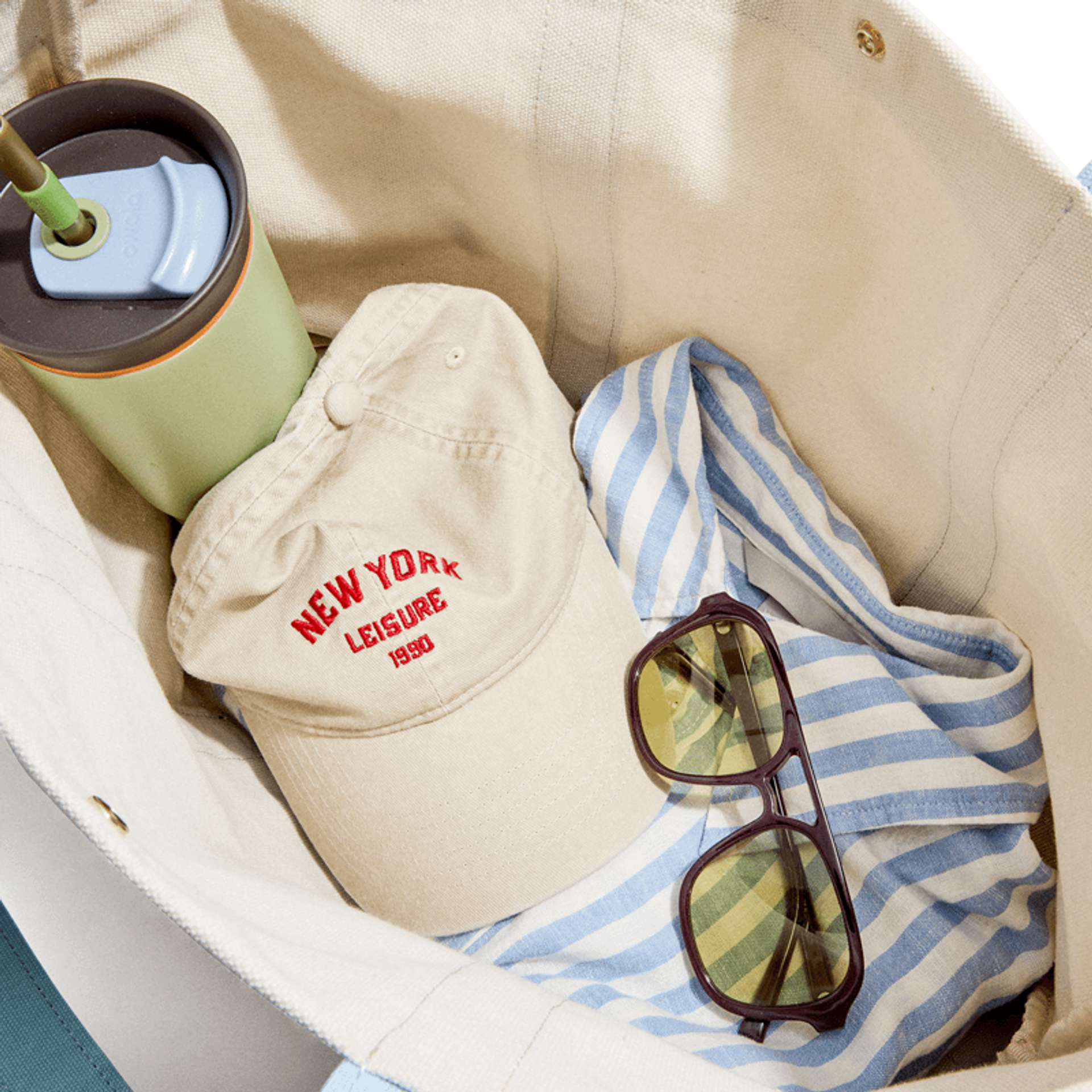 Canvas Tote with Charm