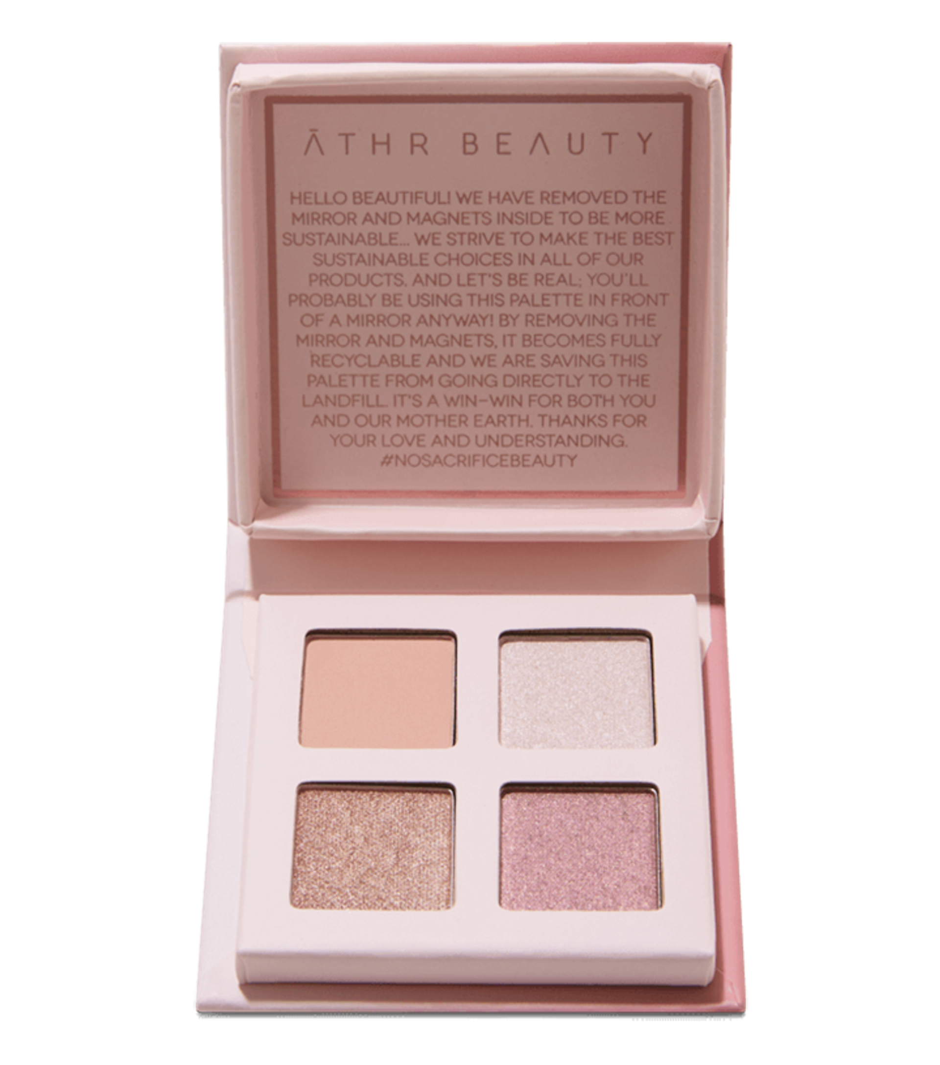 Rose Quartz Crystal Eyeshadow Quad