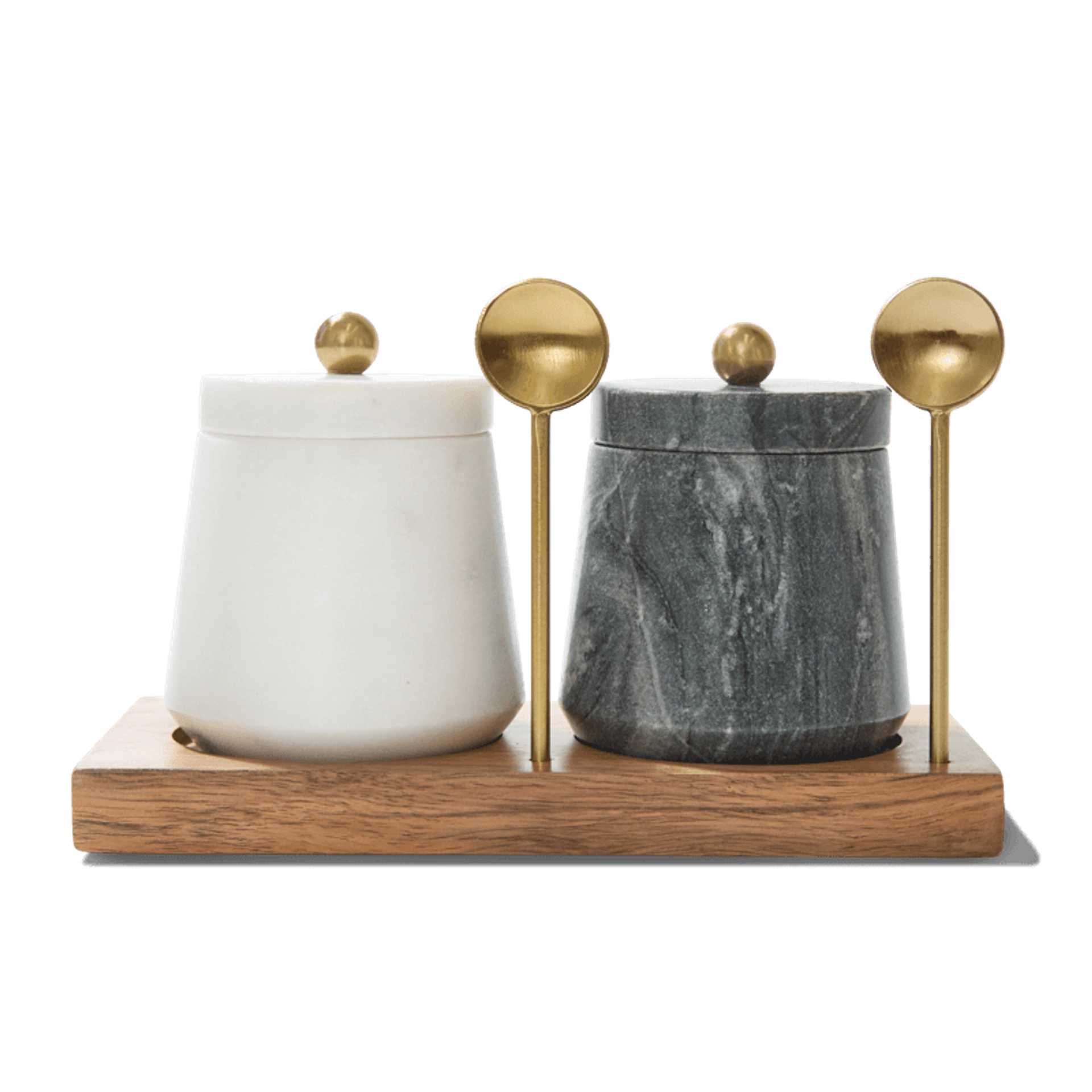 Marble Condiment Set