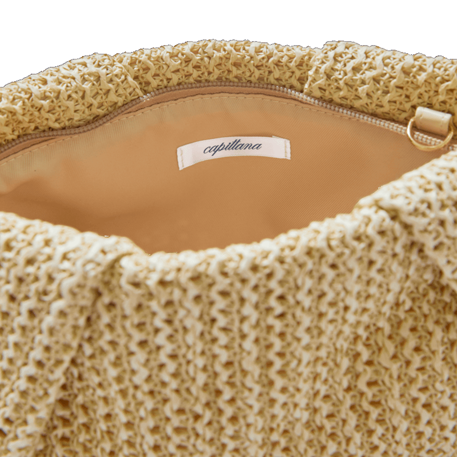 Oversized Raffia Clutch