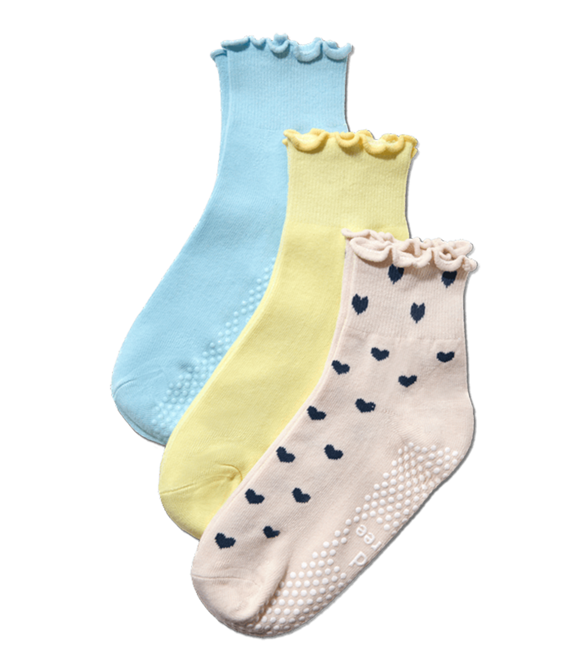 3 Pack Ruffle Pilates Socks