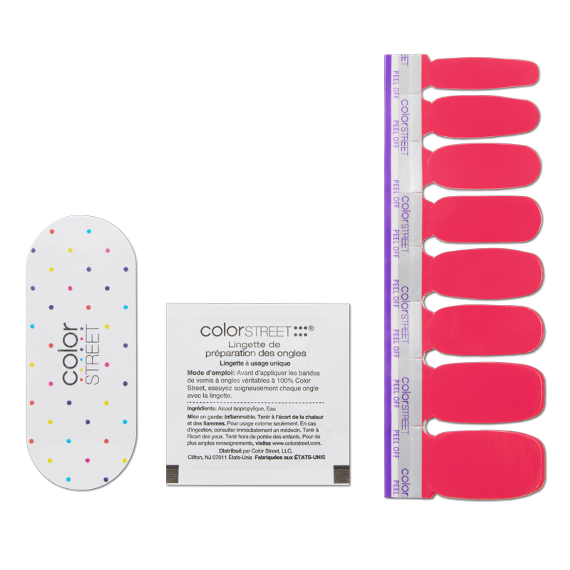 Bundle of Double-Ended Nail Polish Strips in Peach Tea & Toffee Nut