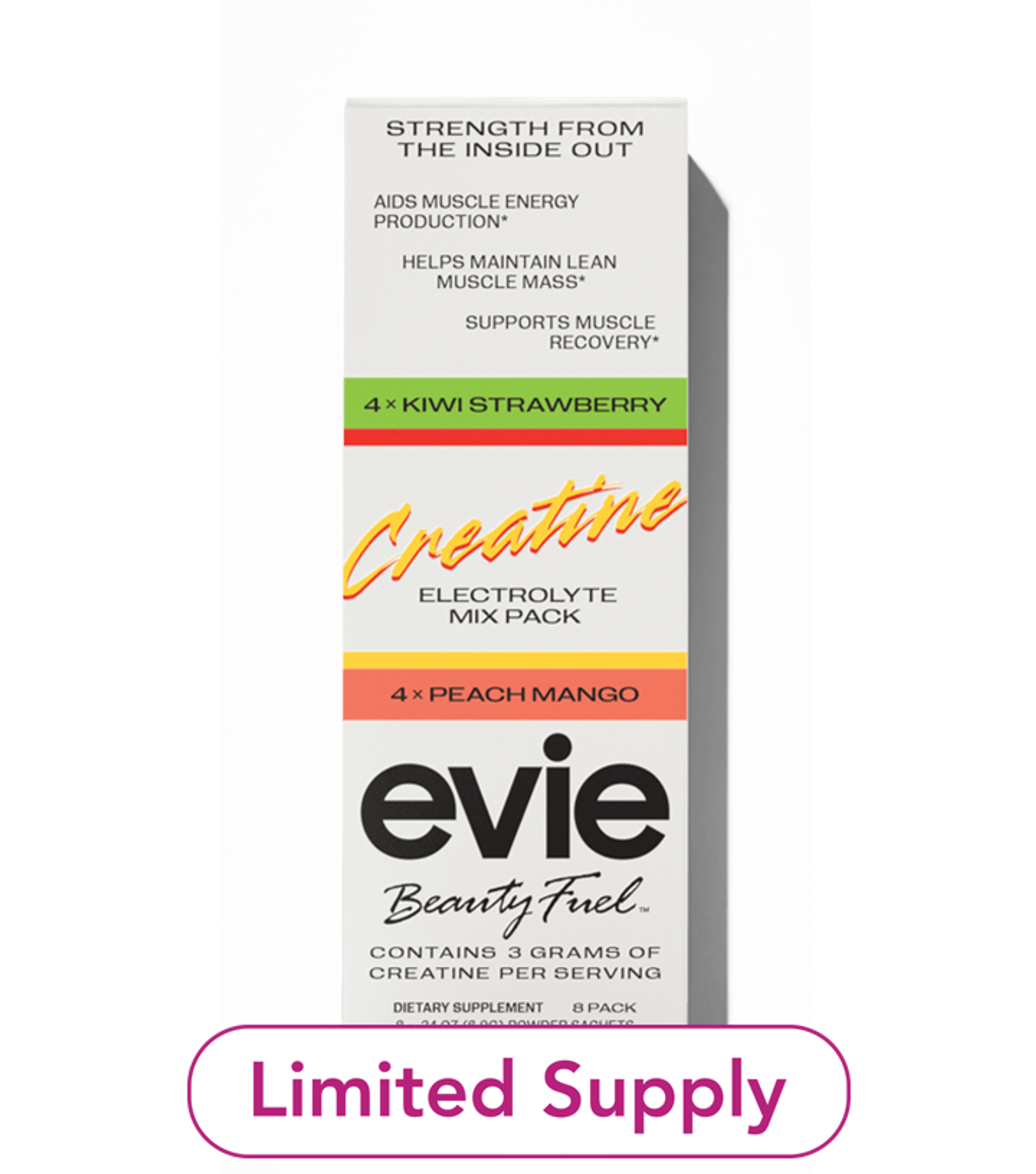 EBF Creatine Electrolyte 8ct - 4ct Strawberry Kiwi, 4ct Peach Mango